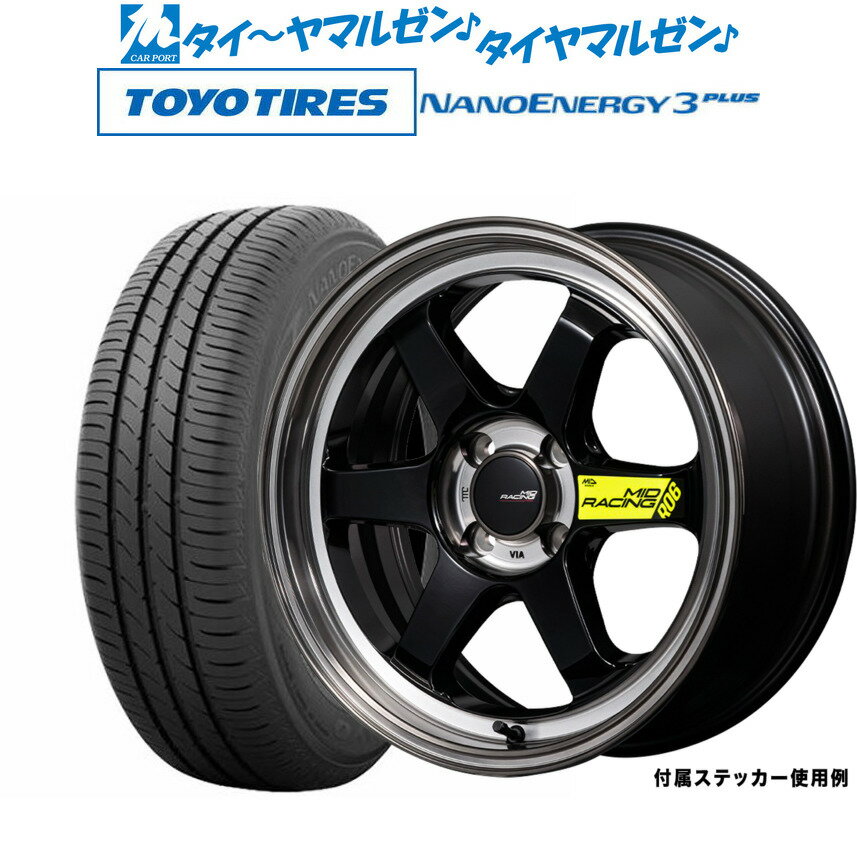 新品 サマータイヤ ホイール4本セットMID レーシング R0618インチ 8.5Jトーヨータイヤ NANOENERGY ナノエナジー 3プラス 225/40R18