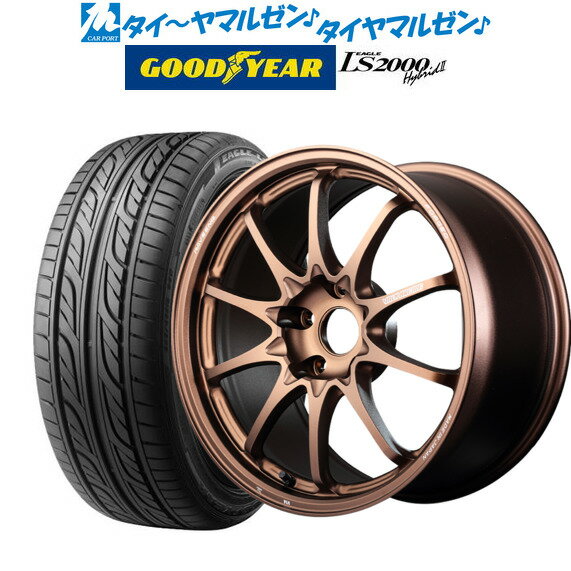 [6/15]割引クーポン配布新品 サマータイヤ ホイール4本セットレイズ ボルクレーシング CE28 N-plus18インチ 7.5Jグッドイヤー イーグル LS2000 ハイブリッド2(HB2)215/40R18