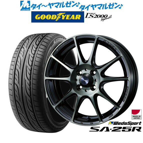 [5/18]ストアポイント3倍!!新品 サマータイヤ ホイール4本セットウェッズ ウェッズスポーツ SA-25R17インチ 7.0Jグッドイヤー イーグル LS2000 ハイブリッド2(HB2)195/40R17