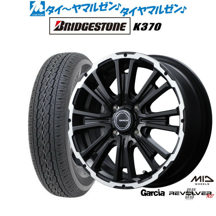 [6/18]最大100%ポイントバック！要エントリー新品 サマータイヤ ホイール4本セットMID ガルシア SSリボルバー KC12インチ 4.0Jブリヂストン K370 145/80R12