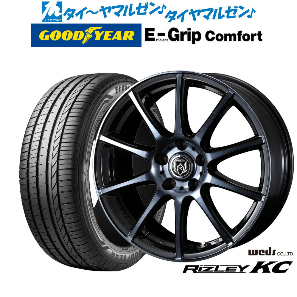 [SS期間限定]割引クーポン配布新品 サマータイヤ ホイール4本セットウェッズ ライツレー KC16インチ 6.5Jグッドイヤー エフィシエント グリップ コンフォート215/60R16