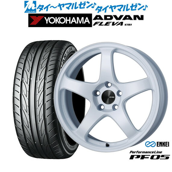 [SS期間]割引クーポン配布新品 サマータイヤ ホイール4本セットエンケイ PF0517インチ 7.0Jヨコハマ ADVAN アドバン フレバ V701205/40R17