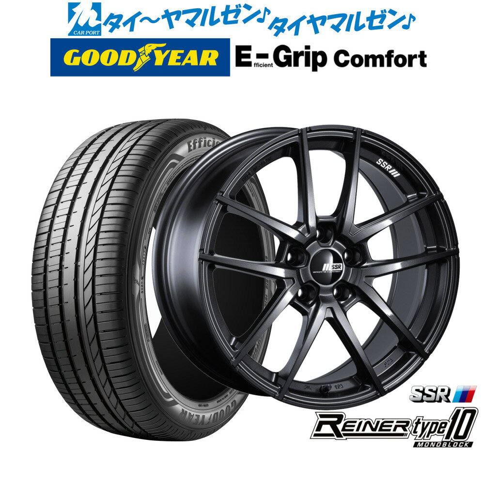 [6/18]最大100%ポイントバック！要エントリー新品 サマータイヤ ホイール4本セットタナベ SSR ライナー タイプ10 モノブロック18インチ 7.5Jグッドイヤー エフィシエント グリップ コンフォート225/45R18