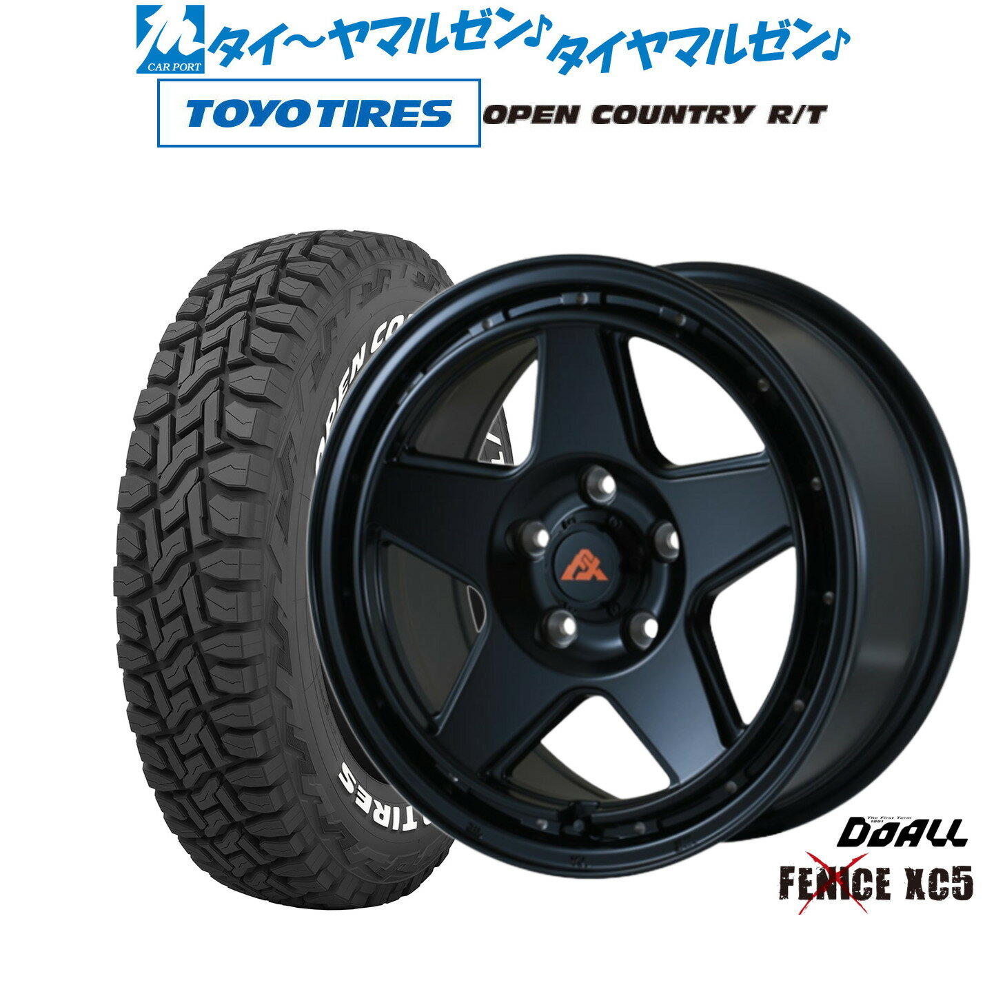 [6/18]最大100%ポイントバック！要エントリー新品 オフロードタイヤ ホイール4本セットドゥオール アルジェノン フェニーチェ クロス XC516インチ 7.0Jトーヨータイヤ OPEN COUNTRY オープンカントリー RT 225/70R16