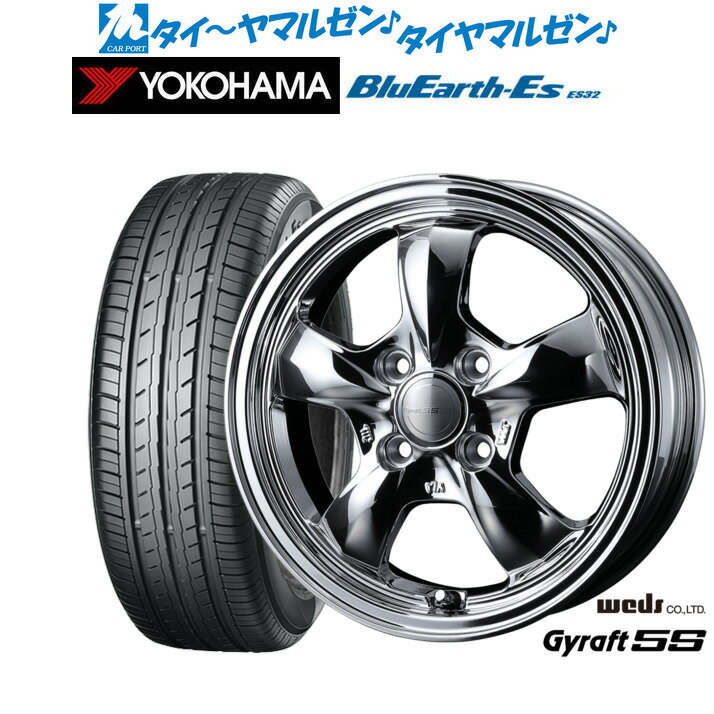 [6/22〜26]割引クーポン配布新品 サマータイヤ ホイール4本セットウェッズ グラフト 5S12インチ 4.0Jヨコハマ BluEarth-ES ブルーアースイーエス ES32135/80R12