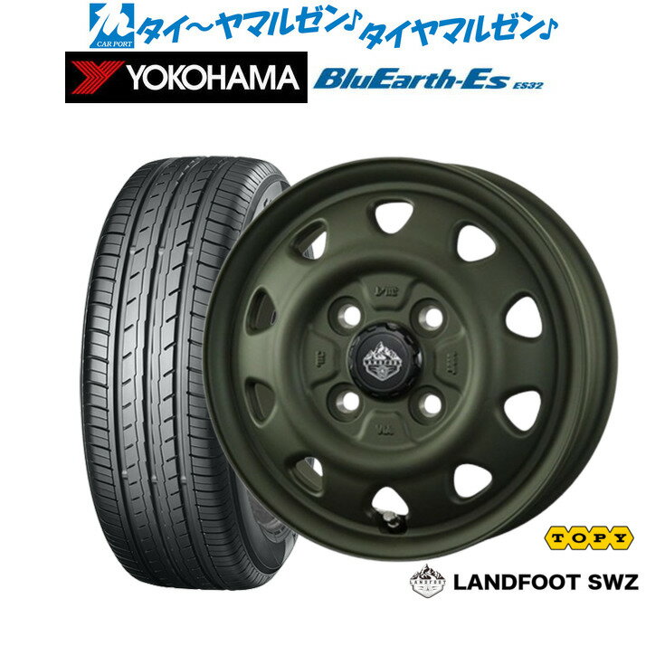 [6/22〜26]割引クーポン配布新品 サマータイヤ ホイール4本セットトピー ランドフット SWZ12インチ 3.5Jヨコハマ BluEarth-ES ブルーアースイーエス ES32135/80R12