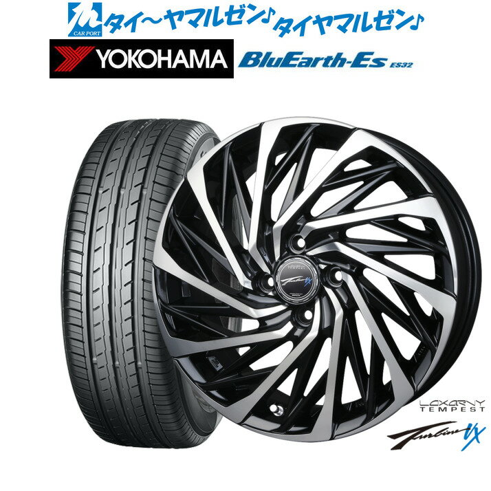 [6/15]割引クーポン配布新品 サマータイヤ ホイール4本セットBADX ロクサーニ テンペストタービンVX15インチ 4.5Jヨコハマ BluEarth-ES ブルーアースイーエス ES32165/55R15