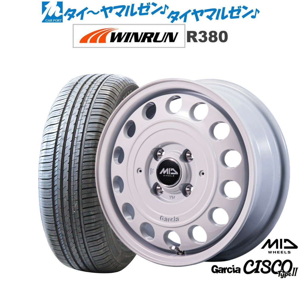 新品 サマータイヤ ホイール4本セットMID ホイールズ ガルシア シスコ Type214インチ 4.5JWINRUN ウインラン R380155/65R14