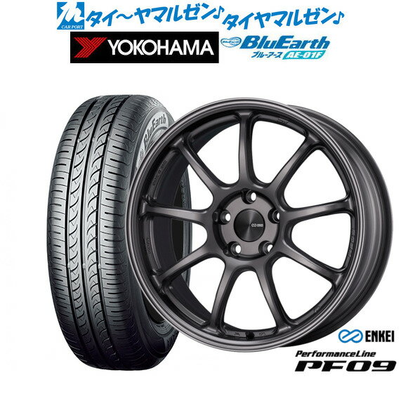 新品 サマータイヤ ホイール4本セットエンケイ PF0916インチ 6.5Jヨコハマ BluEarth ブルーアース (AE-01F)215/60R16