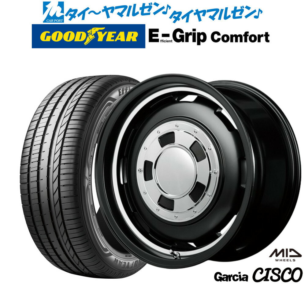 [SS期間限定]割引クーポン配布新品 サマータイヤ ホイール4本セットMID ガルシア シスコ14インチ 4.5Jグッドイヤー エフィシエント グリップ コンフォート165/55R14