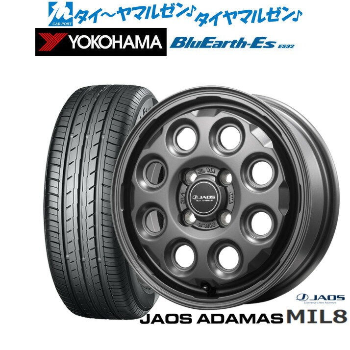 [6/18]最大100%ポイントバック！要エントリー新品 サマータイヤ ホイール4本セットJAOS ジャオス アダマス MIL-814インチ 4.5Jヨコハマ BluEarth-ES ブルーアースイーエス ES32165/60R14