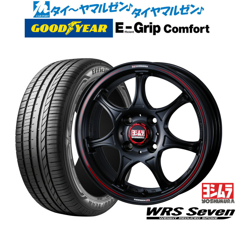 新品 サマータイヤ ホイール4本セットYOSHIMURA ヨシムラ WRS Seven(WRS7)15インチ 5.0Jグッドイヤー エフィシエント グリップ コンフォート165/50R15