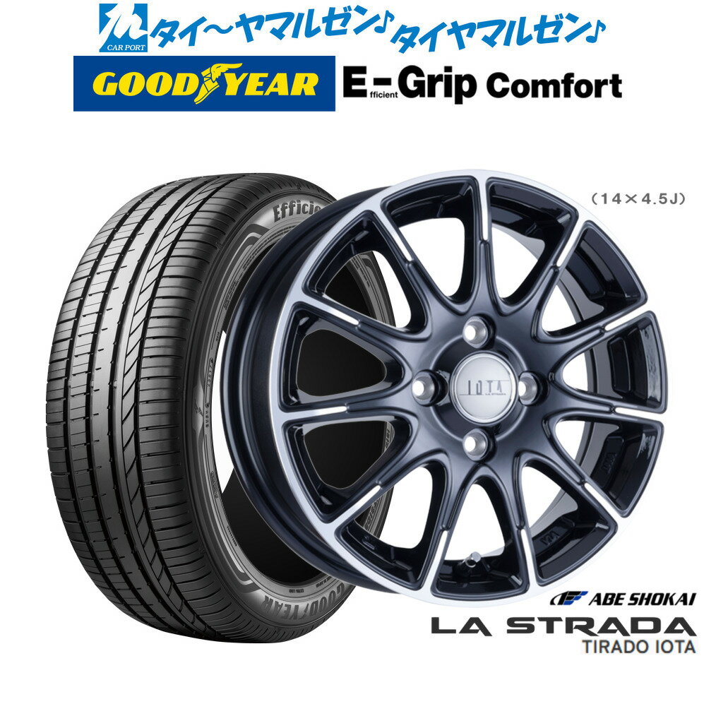 [6/18]最大100%ポイントバック！要エントリー新品 サマータイヤ ホイール4本セット阿部商会 ラ・ストラーダ ティラード IOTA(イオタ)15インチ 4.5Jグッドイヤー エフィシエント グリップ コンフォート165/55R15