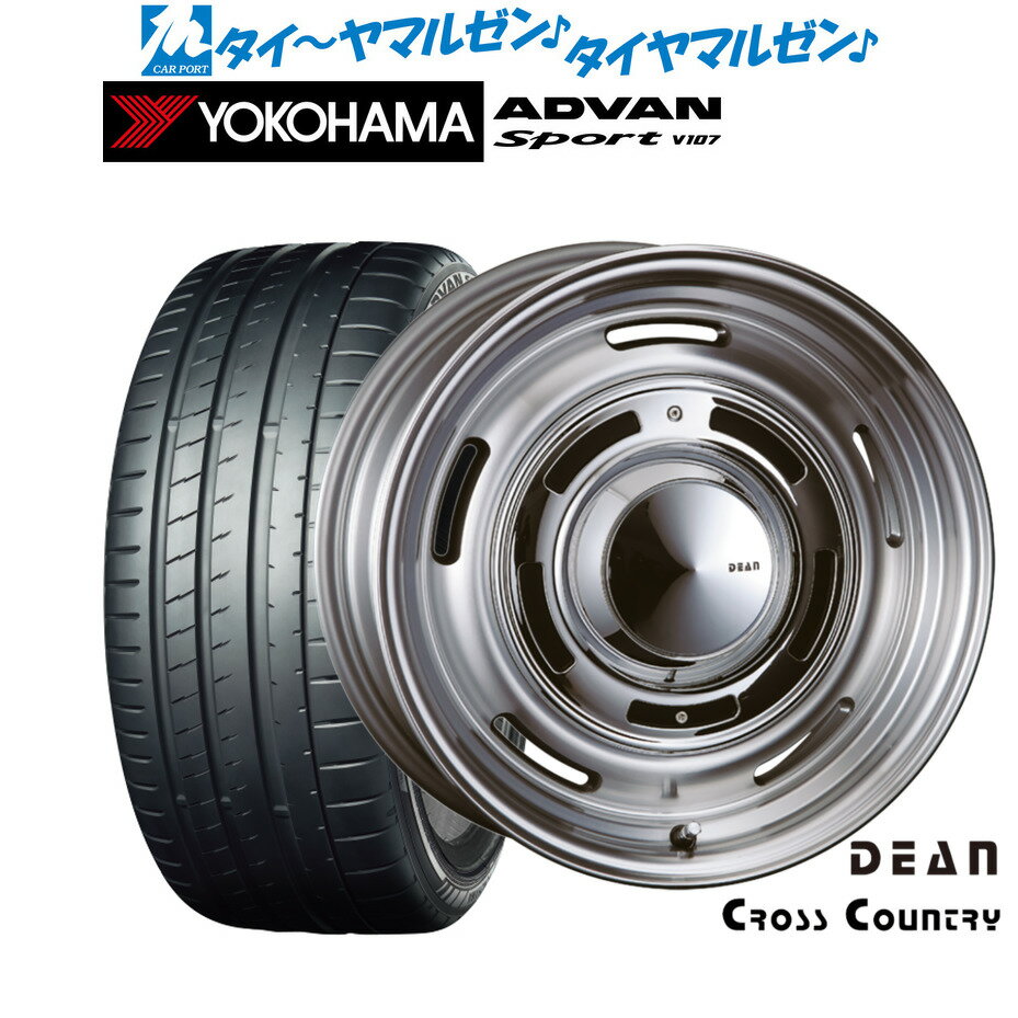 [マラソン期間]割引クーポン配布新品 サマータイヤ ホイール4本セットクリムソン ディーン クロスカントリー18インチ 8.0Jヨコハマ ADVAN アドバン Sport (V107)245/40R18