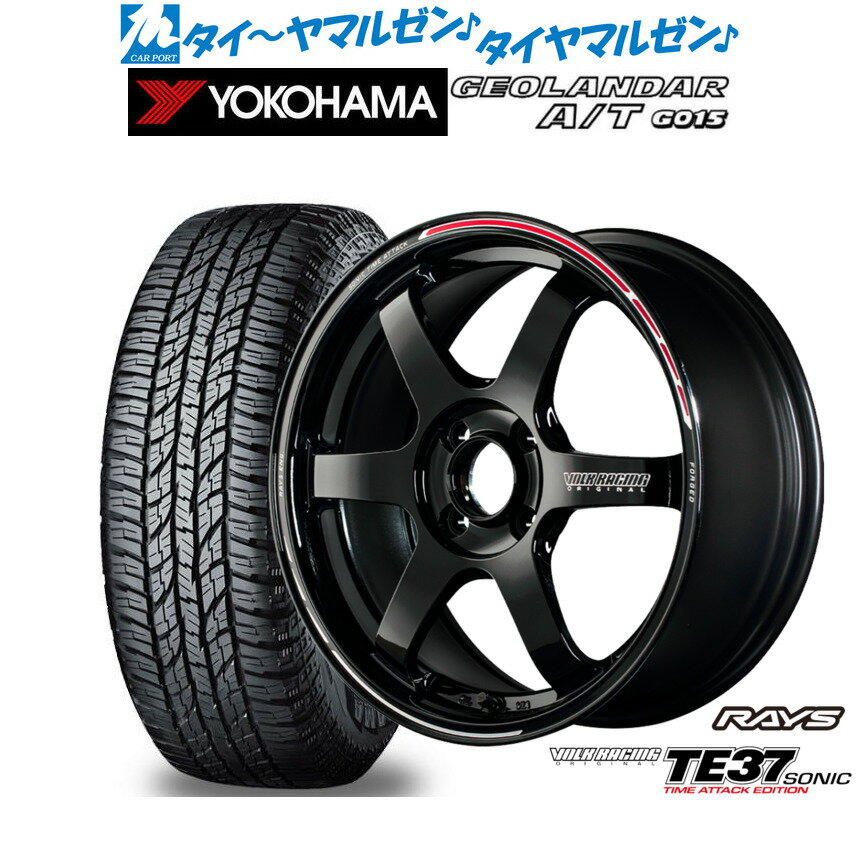 新品 オフロードタイヤ ホイール4本セットレイズ ボルクレーシング TE37 SONIC(ソニック) TIME ATTACK EDITION15インチ 6.0Jヨコハマ GEOLANDAR ジオランダー AT(G015)165/60R15