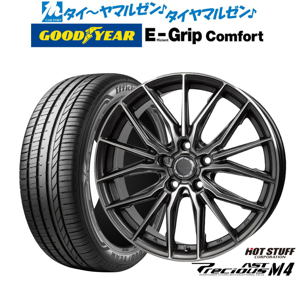 [SS期間限定]割引クーポン配布新品 サマータイヤ ホイール4本セットホットスタッフ プレシャス アスト M418インチ 7.0Jグッドイヤー エフィシエント グリップ コンフォート225/40R18