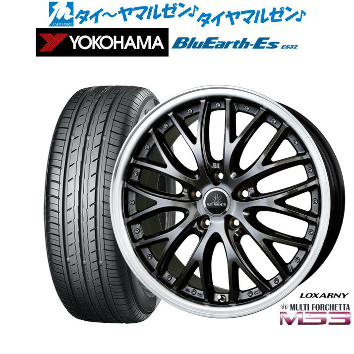 新品 サマータイヤ ホイール4本セットBADX ロクサーニ マルチフォルケッタ MS318インチ 7.5Jヨコハマ BluEarth-ES ブルーアースイーエス ES32215/40R18