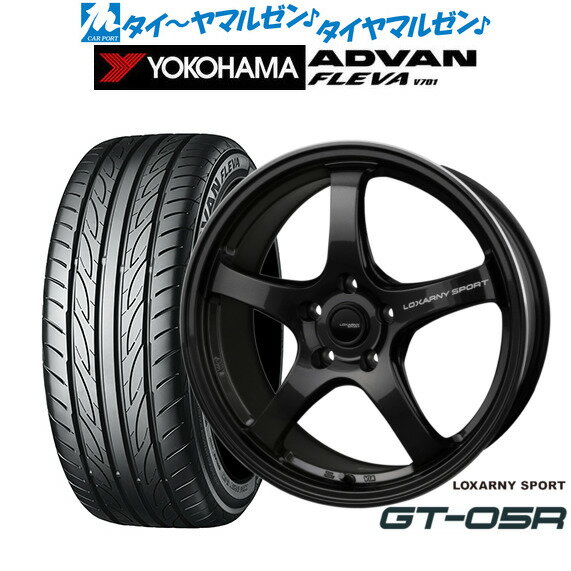 [SS限定]P最大46倍&クーポン配布新品 サマータイヤ ホイール4本セットBADX ロクサーニスポーツ GT-05R18インチ 7.5Jヨコハマ ADVAN アドバン フレバ V701225/50R18