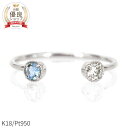 【SS限定 10%OFF!】 アクアマリン リング フォークリング 18金 アクワマリン 0.1カラット 誕生日 プレゼント イエローゴールド プラチナ950 k18 ピンクゴールド 18k 指輪 3月誕生石 夏ギフト ジュエリー 日本製 ギフト プレゼント 細め