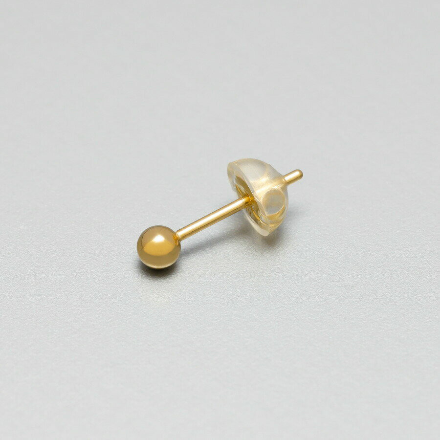地金 ピアス スタッド 丸玉 ボール 18金 イエローゴールド 金属アレルギー 対応 ジュエリー 日本製 ギフト プレゼント スキンジュエリー ホワイトデー