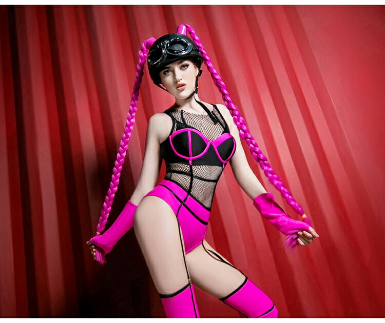 ダンス衣装 ステージ衣装 舞台衣装 衣裝 毛髪付きヘルメット 黒 ピンク 三つ編み みつあみ かつら ヒップホップ ジャズ ダンス 衣装 レディース セット ダンスウェア ダンスウエア ファッション HIPHOP B系 【dance-8088】