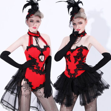 \ブラック×レッド★SEXYミニドレス/ダンスウェア ダンス衣装 ダンス ステージ コスチューム 衣装 パフォーマンス ジャズダンス セクシーダンス hiphop ヒップホップ ガールズ 舞台衣装 赤 黒 レース チュチュ パニエ チューブトップ マリームーン malymoon【dance-8474】