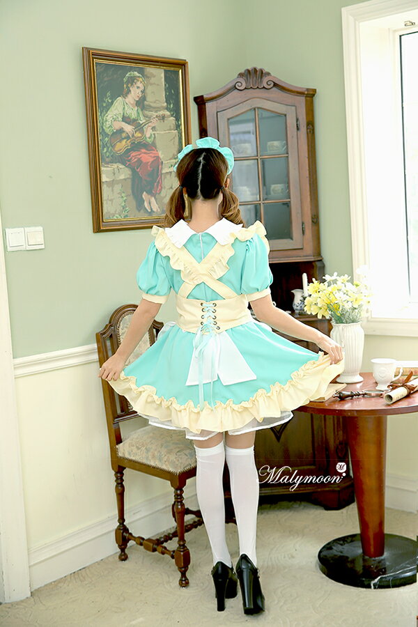 チャンピオン コスプレ メイド メイド服 エプロン メイド 高級 セクシー 可愛い 大きいサイズ ブルー グリーン イエロー 女性 大人 レディース ワンピース コスチューム 可愛いコスプレ 受注オーダー カスタマイズ Malymoon 8129 期間限定開催 Ktpenergo Ru