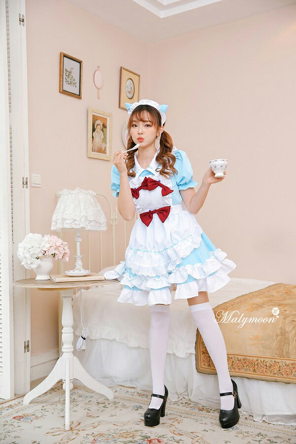 メイド服 メイド服 セクシー 高級 エプロン メイド ピンク ブルー コスチューム 水色 可愛いコスプレ 受注オーダー 大人 大きいサイズ ポイント5倍 コスプレ レディース 可愛い 女性 ワンピース コスチューム 可愛いコスプレ 受注オーダー カスタマイズ Malymoon