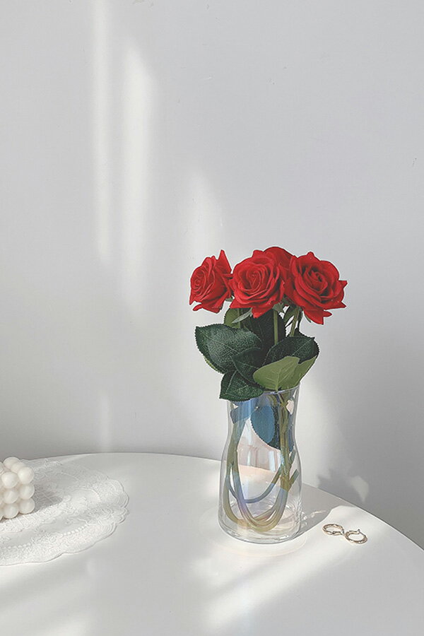 バラ 薔薇 花 花束 撮影小物 小物 小道具 撮影 かわいい 可愛い インテリア 造花 春 夏 写真 韓国 韓国っぽい お洒落 おしゃれ プレゼント  ギフト 贈り物 人気 誕生日 結婚 前撮り Malymoon マリームーン【K003】｜Malymoon（マリームーン）