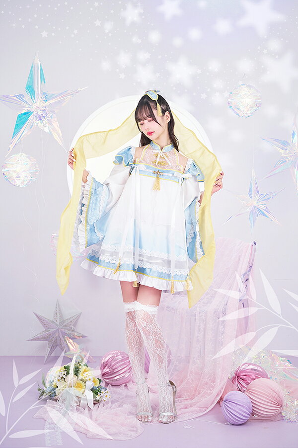 【即納】[正規品]コスプレ 七夕 織姫 中村里砂 おりひめ 浴衣 天の川 姫 プリンセス ドレス 仙女 ドレス パステルカラー コスチューム 衣装 仮装 レディース セット cosplay costume マリームーン malymoon【Malymoon/マリームーン】【s9944】 malymoon-10011063 Malymoon(マリームーン) サンプル画像3