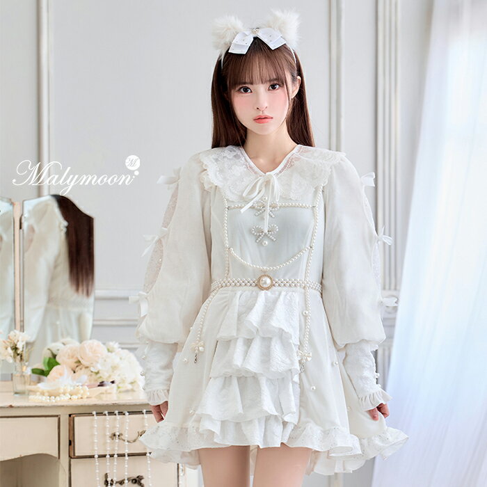 樂天商城 - [正規品]【即納】コスプレ アニマル キャット ワンピース 藤咲凪 ホワイト ねこ ネコ耳 お揃い 可愛い 女性 レディース 一式 マリームーン malymoon【10268】