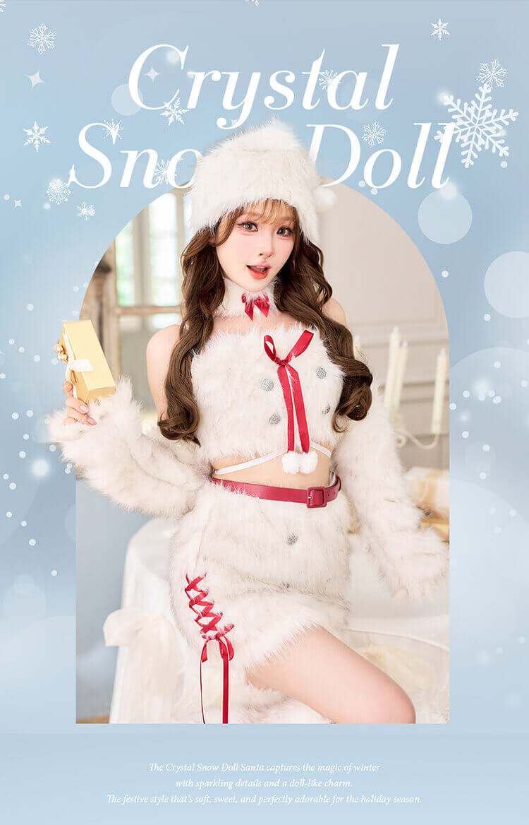 [正規品]【1〜3営業日で発送】コスプレ クリスマス サンタ アニマル もこもこ ホワイト コスチューム セクシー 衣装 仮装 レディース 大人 女性 一式 malymoon マリームーン【CS25054】 malymoon-10011567 Malymoon(マリームーン) サンプル画像3