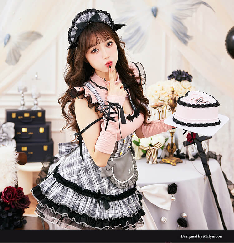 [正規品]【即納】コスプレ メイド ウエイトレス サキュバス ロック ガーリー ブラック ブルー ピンク ホワイト ブラウン グレー お揃い 可愛い 女性 レディース 一式 マリームーン malymoon【s9997-4】 malymoon-10011433 Malymoon(マリームーン) サンプル画像2