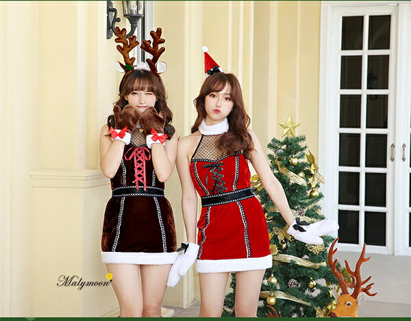 ぽっきりsale対象 即納 クリスマスタイトスカートワンピースクリスマス コスプレ トナカイ 衣装 サンタ 衣装 トナカイ衣装 7538 大流行中 Www Iacymperu Org