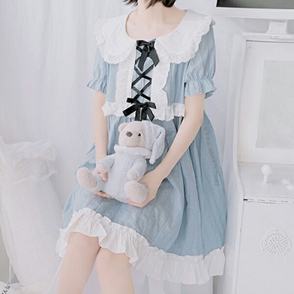 絶対一番安い コスプレ ワンピース コットン 綿 セクシー コスランジェリー ランジェリー レース 下着 レディース 可愛いコスプレ 大人 女性 コスチューム 青 ブルー ロリータ Malymoon マリームーン Seventy Three 2763 人気ショップが最安値挑戦 Www