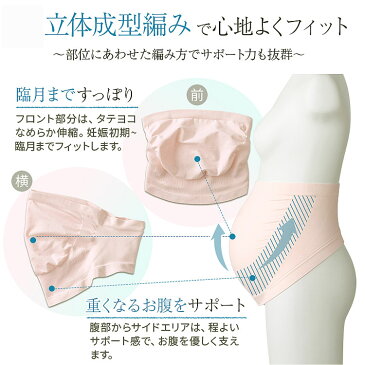 【メール便送料無料】【犬印 妊婦帯 HB8176】無縫製ベリーバンド妊婦帯(妊娠中ラクに簡単腰支え)犬印本舗腹帯 マタニティインナー マタニティガードル 腰痛対策 出産準備 犬印 INUJIRUSHI