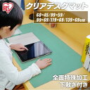 デスクマット 光学式マウス フリーサイズ 下敷き付 クリア 透明 ナチュラル/グリーン 下敷き 大型 学習机 子供 小学生 入学 学生 子供部屋 学習マット 学...