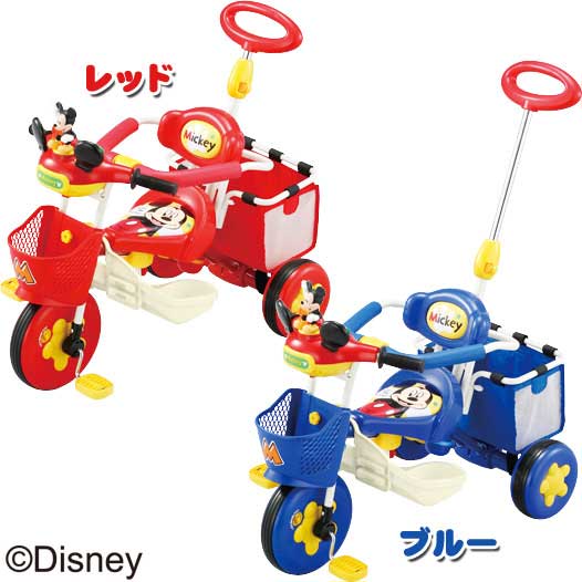 【送料無料】元気免許証付☆ミッキーマウス おしゃべりカーゴ三輪車 レッド・ブルー [アイデス(ides) 三輪車 子供・お散歩グッズ ディズニー Disney 乗用玩具 のりもの]【取寄品】【T】【hl150515】のサムネイル