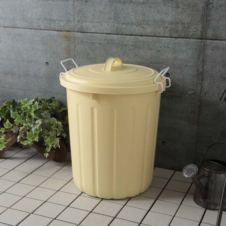 【5個セット】ソフトペール 45L PE-45L イエロー ホワイト ブルー ゴミ箱 ごみ箱 ダストボックス オシャレ 分別 屋外 業務用バケツ ペール アイリスオーヤマ [2603SE]