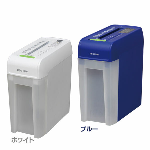 シュレッダー P6HC ホワイト ブルーアイリスオーヤマ