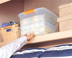 ＼期間限定10％OFF／ ≪お得な4個セット≫高い所BOX TB-54（幅40×奥行55×高さ24cm）[収納 ボックス キャリー 押入れ] アイリスオーヤマ [2606SE]