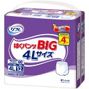 介護用紙パンツ リブドゥ 大人用おむつ リフレ はくパンツ BIG 4Lサイズ 12枚入り 920583Livedo 介助 パンツタイプ ビックサイズ 4エルサイズ ゆとり もれにくい 医療費控除対象品