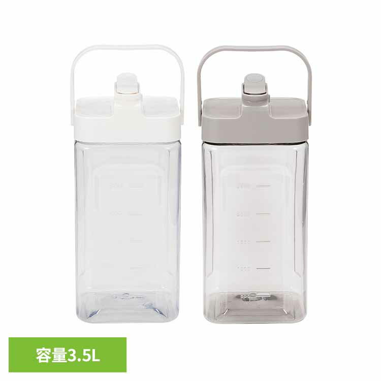 【20%OFF！】 麦茶ポット 横置き 縦置き 3.5L 冷蔵庫に入れたまま注げるジャグ ハンドル付 持ち運び キャンプ ピッチャー 冷水筒 お茶ポット 冷水ポット ドリンクサーバー ウォーターボトル 3.5リットル シービージャパン MEGATANK * [2603SE]
