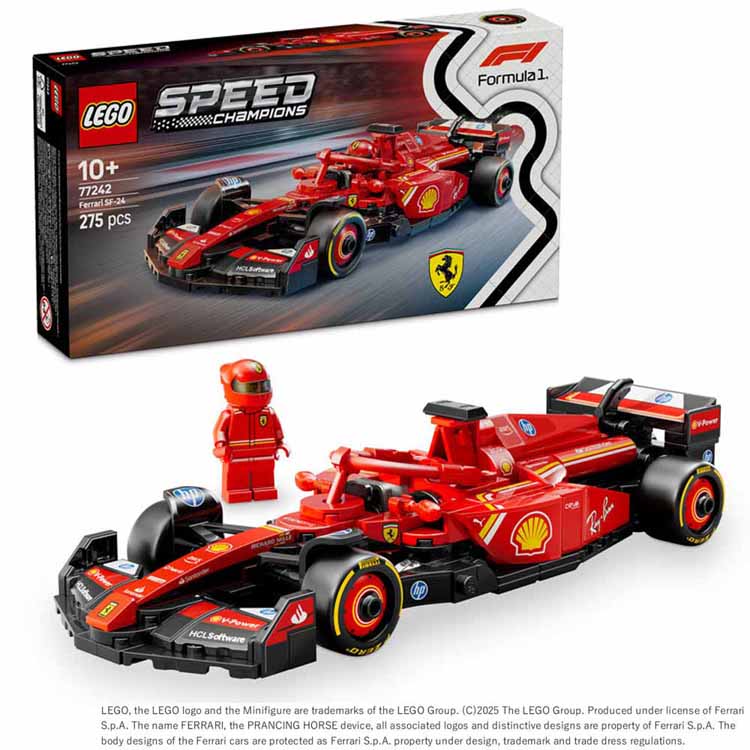 乐天商城 - レゴ LEGO 77242 SPEED CHAMPIONS スピードチャンピオン フェラーリ SF24 F1レースカー F1 Ferrari SF-24 F1(R) レースカー 77242 レゴ クリスマス プレゼント