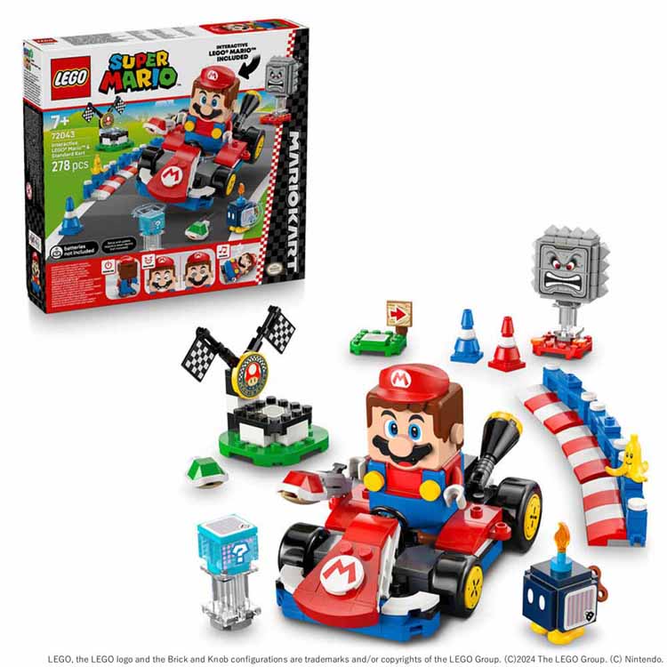 乐天商城 - レゴ LEGO 72043 SUPER MARIO スーパーマリオ マリオカート マリオとスタンダードカート スタンダードカート マリオレゴ マリオ マリオカート(TM) レゴ(R)マリオ(TM)とスタンダードカート 72043 レゴ クリスマス プレゼント