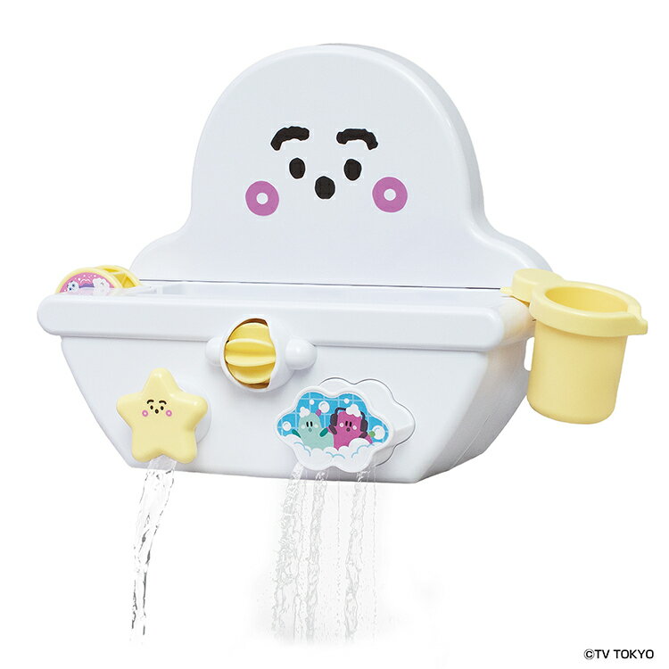 ぷしゅぷしゅがおふろに浸かっているデザインのバストイです。あひるコップで水をすくって、水車や雲に水をかけたりなど様々な水遊びが全6種！おふろが楽しくなるあそびがいっぱいで、おふろのイヤイヤ期にぴったりです！［セット内容］・本体...1・ぷしゅぷしゅパーツ...1（本商品のセット内容以外は付属しません。）（C）TV TOKYO●商品サイズ（cm）幅約20×奥行約11×高さ約27●商品重量約0.71kg●電池不要（検索用：おもちゃ 玩具 バンダイ シナぷしゅぷしゅぷしゅとおふろでくるくるジャージャー シナぷしゅ 4582769905155）最強翌日配送対象商品に関するご案内 最強翌日配送対象商品・対象地域に該当する場合は最強翌日配送マークがご注文カゴ近くに表示されます。 最強翌日配送可能なお支払方法は【クレジットカード、代金引換、全額ポイント支払い】のみとなります。 下記の場合は最強翌日配送対象外となります。 ・15点以上ご購入いただいた場合 ・時間指定がある場合 ・ご注文時備考欄にご記入がある場合 ・決済処理にお時間を頂戴する場合 ・郵便番号や住所に誤りがある場合 ・最強翌日配送対象外の商品とご一緒にご注文いただいた場合 ・お届け先住所文字数が40文字以上の場合＼おすすめ特集＆人気商品！／ 手口拭き ベビーゲート 哺乳瓶