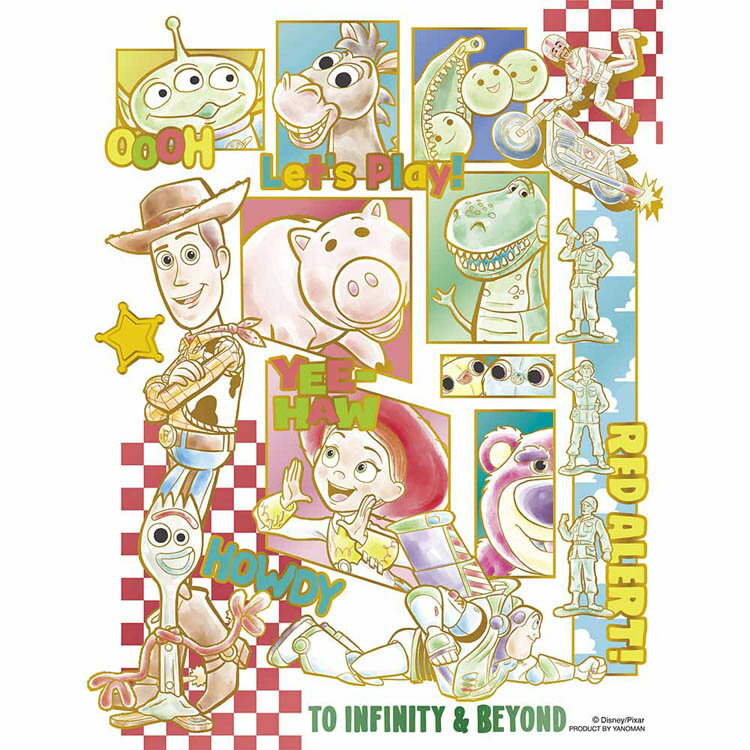 プチ2パズル 300P トイ・ストーリー 42-116ジグソーパズル プチ2 300ピース 16.5×21.5cm ディズニー Disney トイストーリー カラフル ゴールド キラキラ 小さい Yanoman やのまん