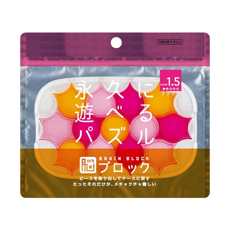 Puzzle - 脳ブロック フラワー TBB-08永久 パズル 箱詰め 脳ブロック