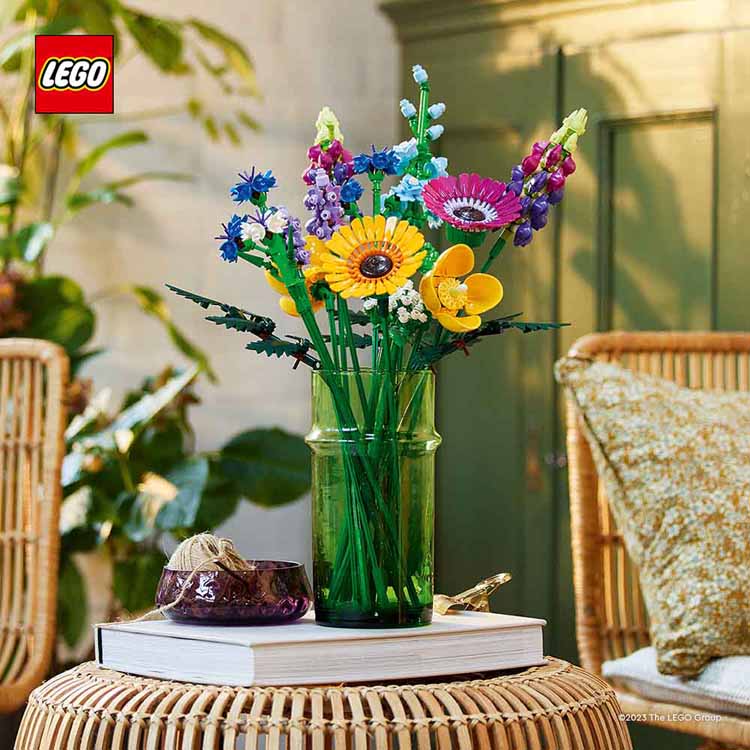 乐天商城 - ワイルドフラワーブーケ 10313おもちゃ 玩具 ブロック プレゼント 誕生日 クリスマス インテリア 花束 花 大人レゴ BOTANICALS