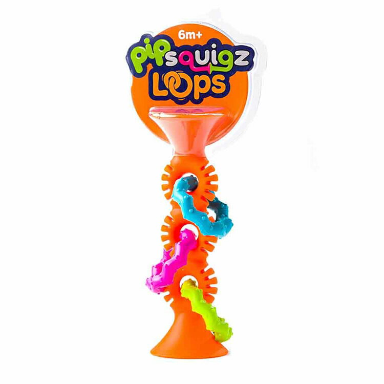 ＼期間限定10％OFF／ 赤ちゃん おもちゃ 知育玩具 ピップ スクイグズ ループス オレンジ pipSquigz Loops- Orange FA165-1おもちゃ 赤ちゃん ベビー 知育玩具 出産祝い ギフト 誕生日 指先知育 プレゼント 